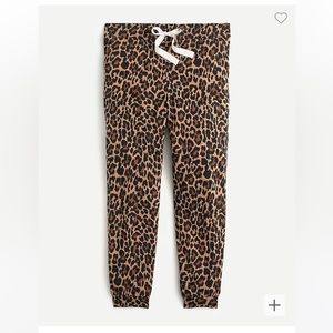 J. Crew Leopard print joggers